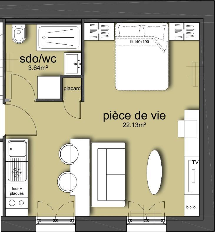 L'Audacieux Studio Lumineux Renove Et Equipe En Centre Ville Fontenay-le-Comte Exterior foto